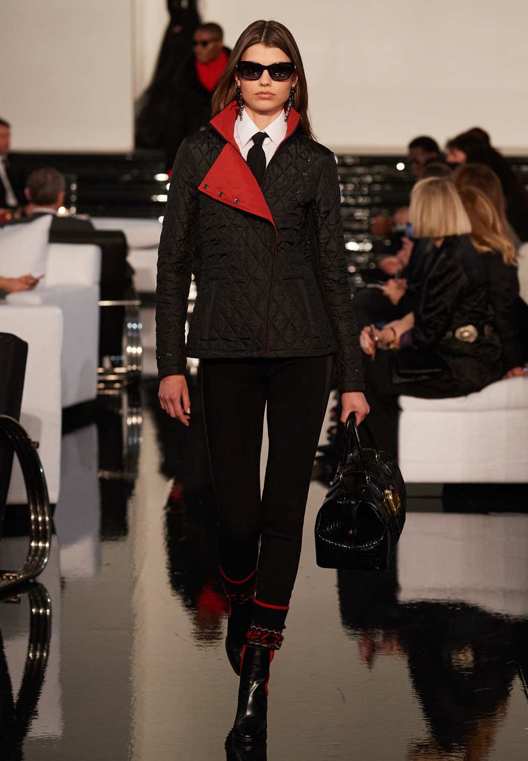 Runway Look 12 in Fuchsia