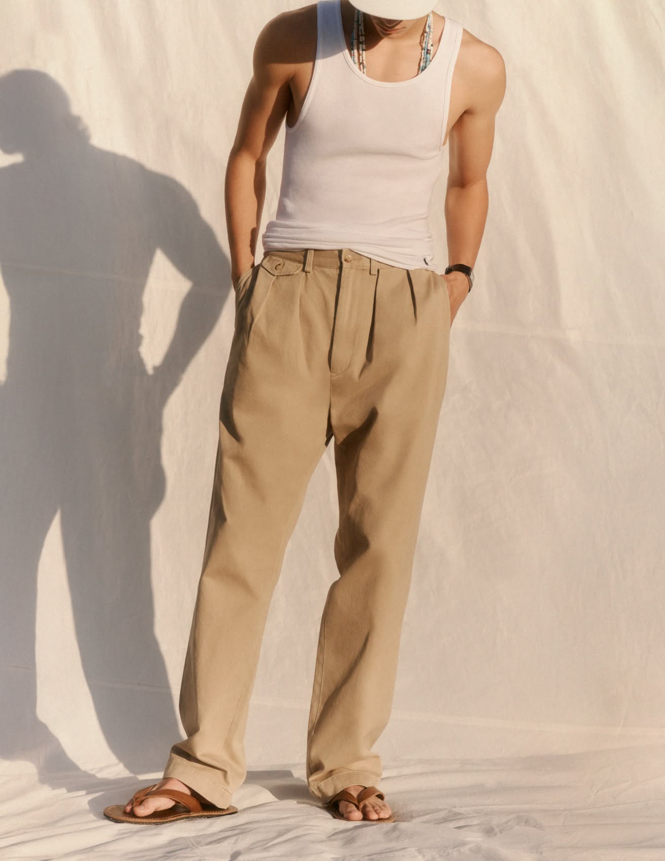 Whitman Relaxed Fit Pleated Chino Pant